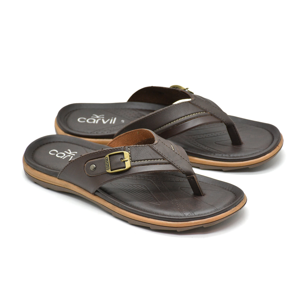 Carvil Sandal Pria ZIFCO-01 M DARK BROWN