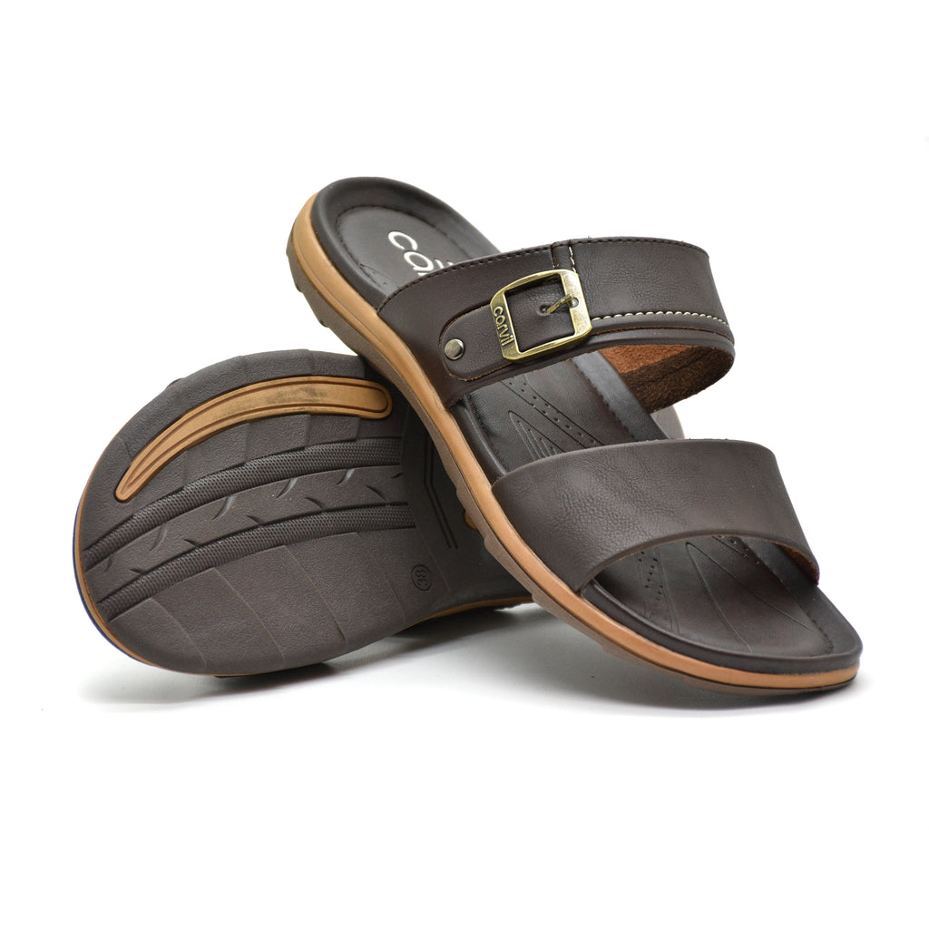 Carvil Sandal Pria ZIFCO-02 M DARK BROWN