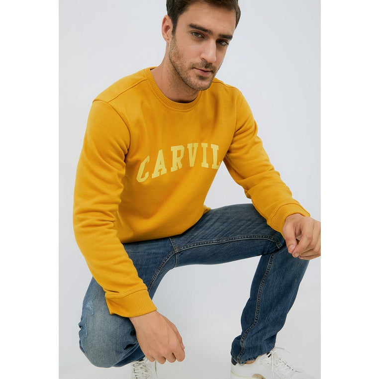 Carvil Sweater Pria CRUZ-MTD MUSTARD