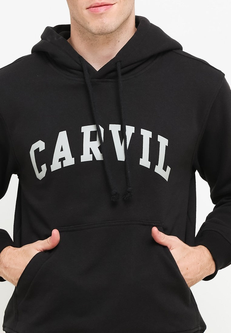 Carvil Sweater Pria CREW-BLK BLACK