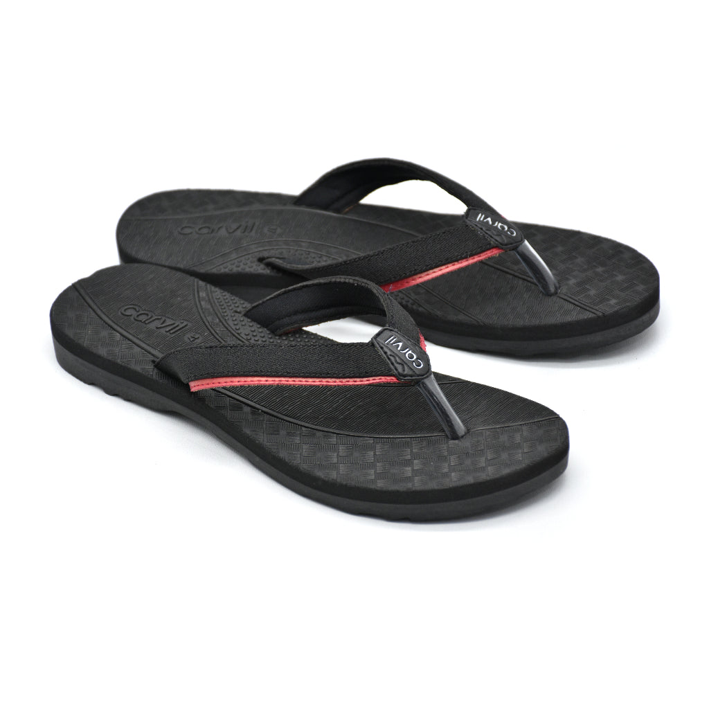 Carvil Sandal Wanita VIRA-L BLACK/RED