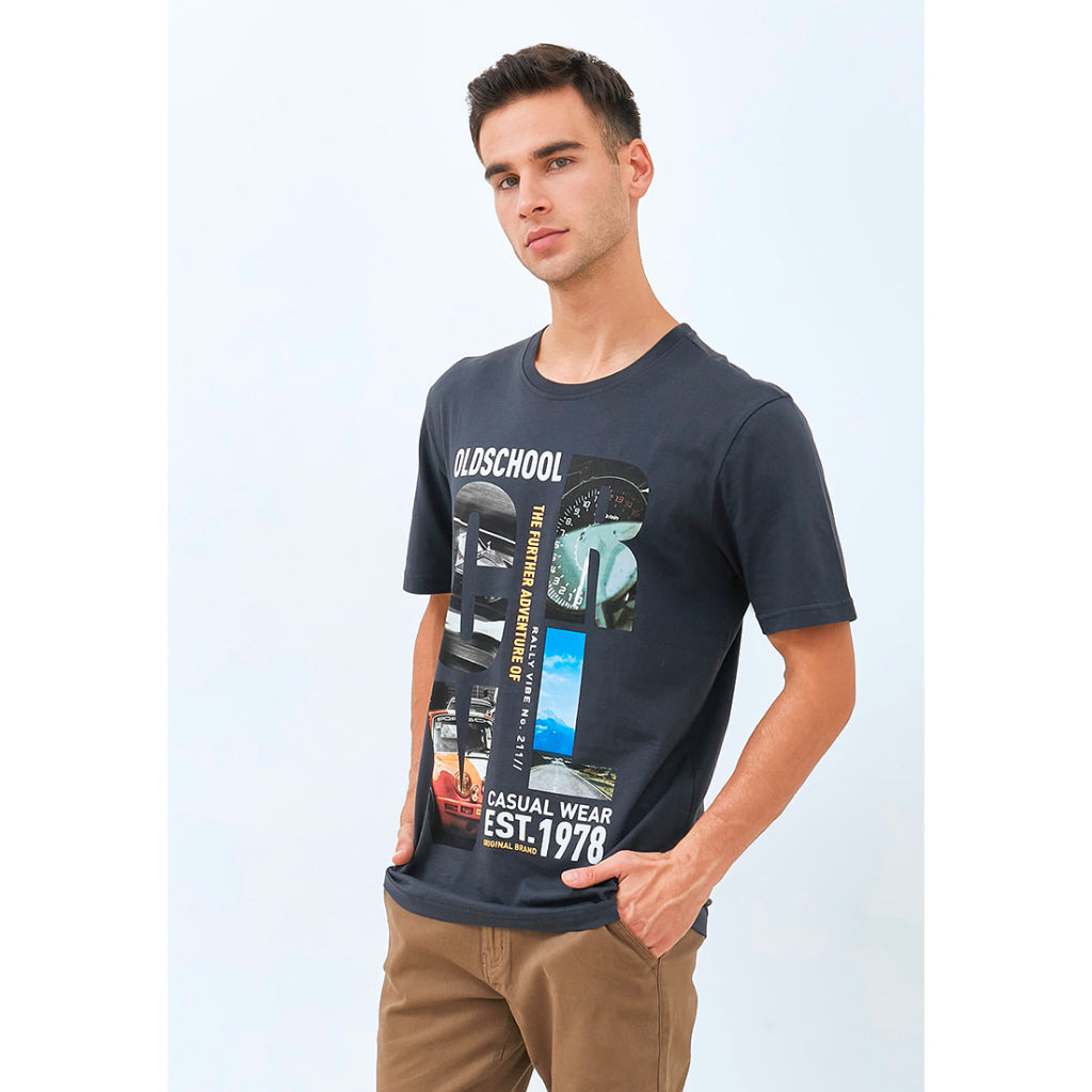 Carvil Kaos Pria PORSCH - CHARCOAL