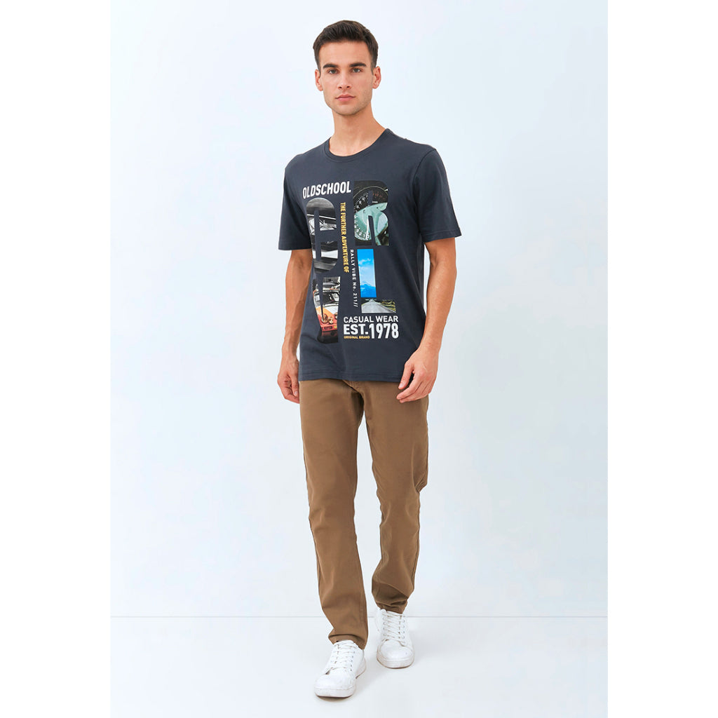 Carvil Kaos Pria PORSCH - CHARCOAL