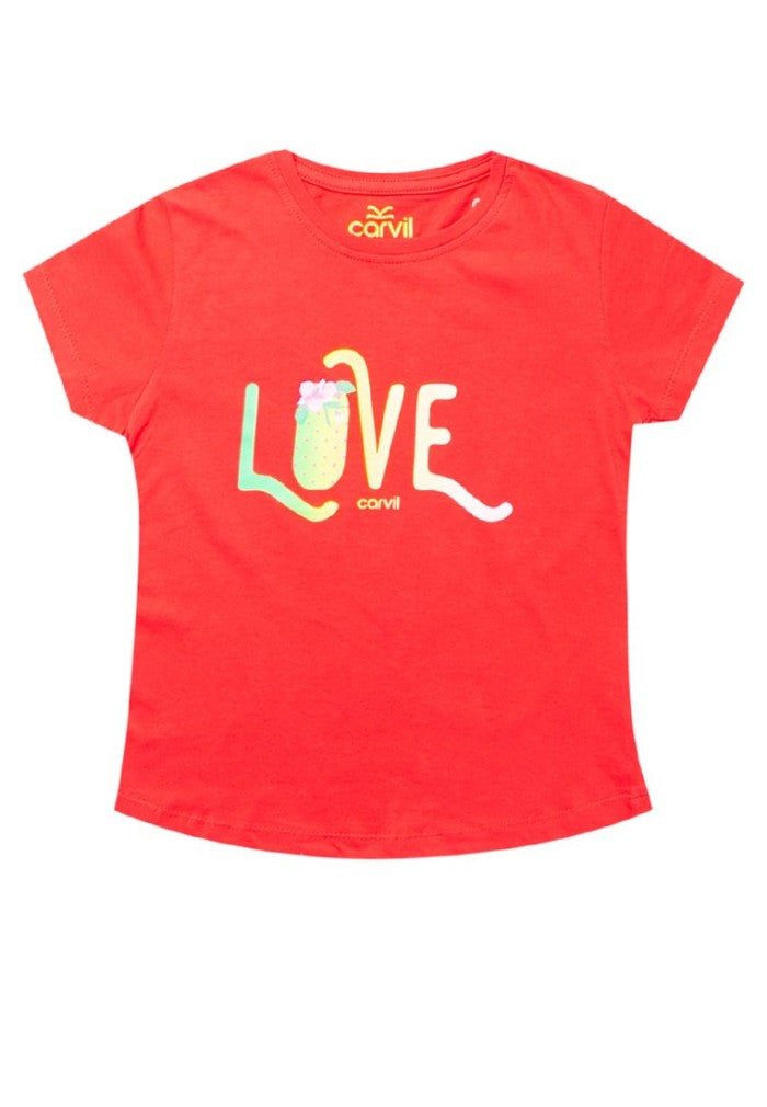 Carvil Kaos Anak LOVE-RED