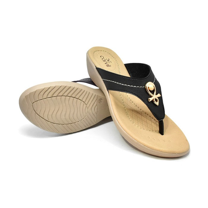 Carvil Sandal Wanita LIZA-01L BLACK