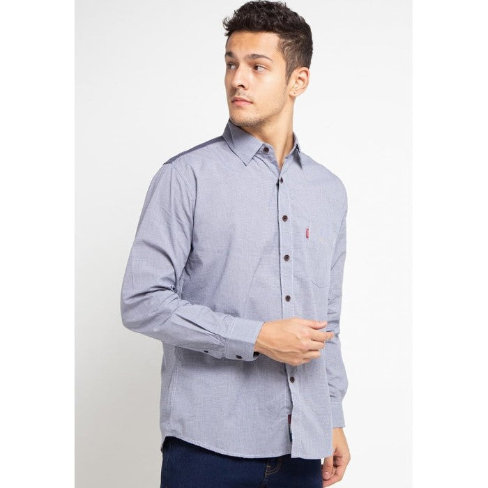 Carvil Kemeja Pria DICKSON-NVY - L