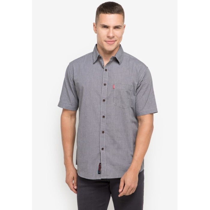 Carvil Kemeja Pria DENHAM-BLACK