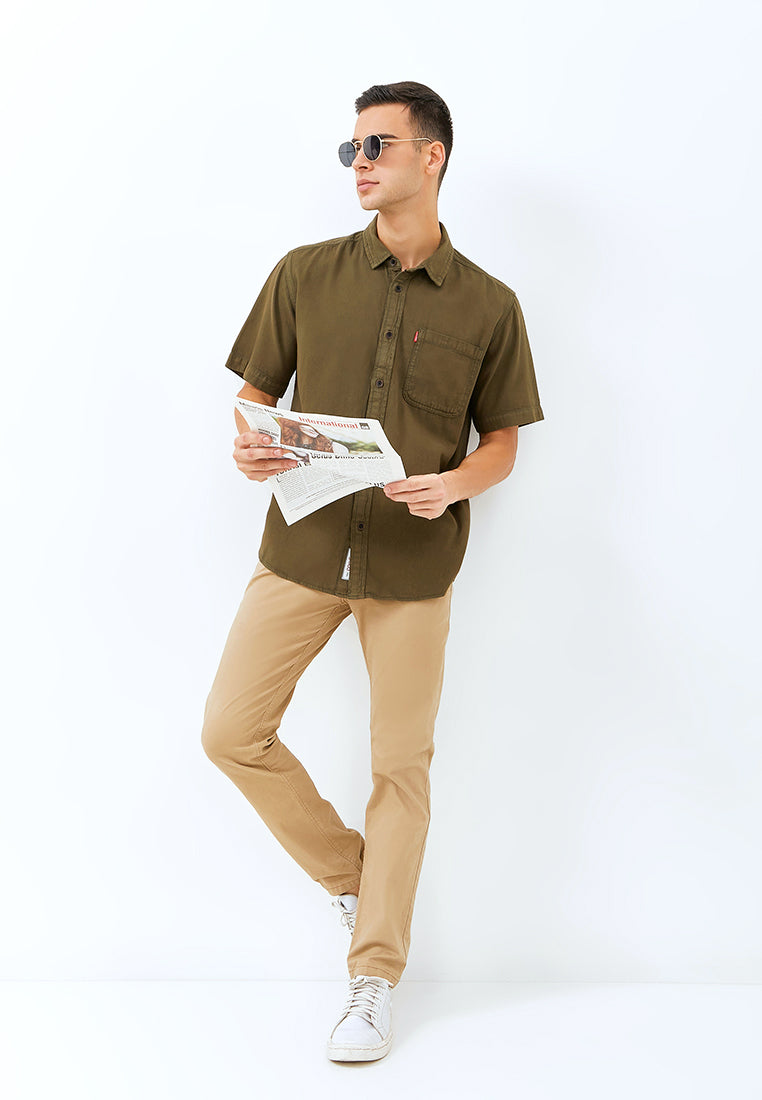 Carvil Kemeja Man SS ARRASYA-OLI OLIVE