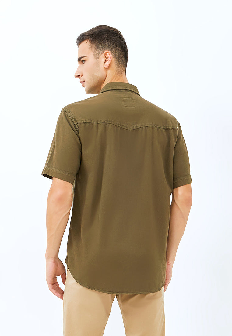 Carvil Kemeja Man SS ARRASYA-OLI OLIVE