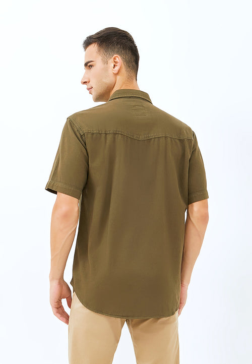 Carvil Kemeja Man SS ARRASYA-OLI OLIVE