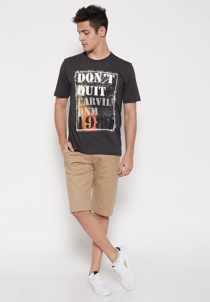 Carvil Tshirt Man DONT QUIT-GRY