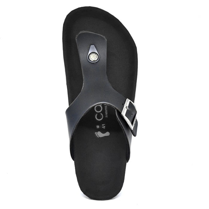 Carvil Sandal Footbed Pria BENZO-01M BLACK/BLACK