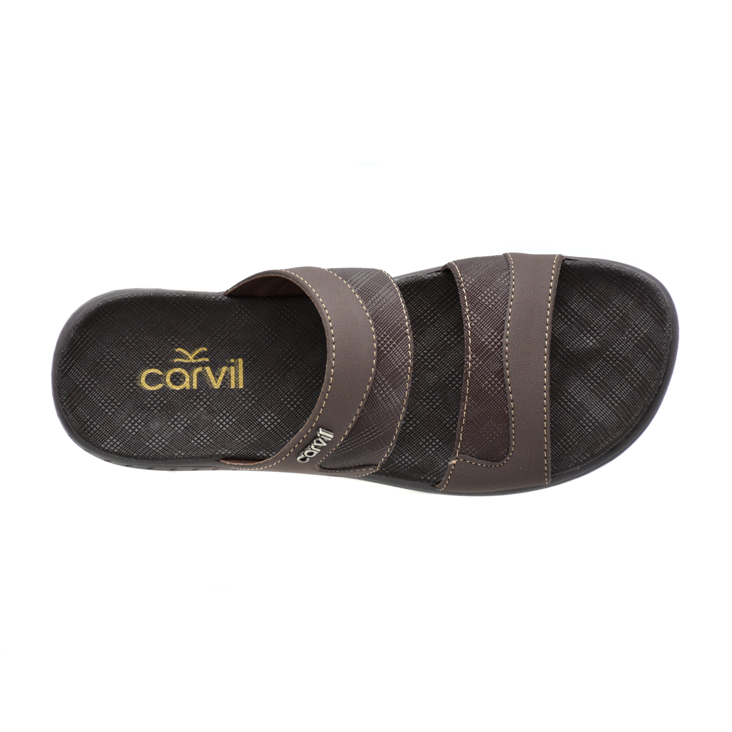 Carvil Sandal Pria ALAN-02 M DARK BROWN