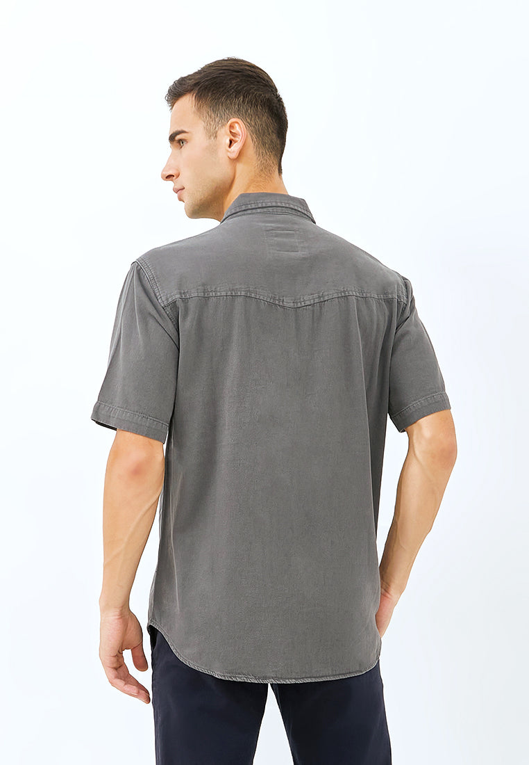 Carvil Kemeja Man SS ARRASYA-DG DARK GREY