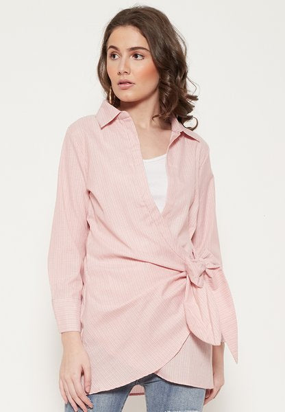Carvil Kemeja Blouse Ladies SHELOMITA-PNK