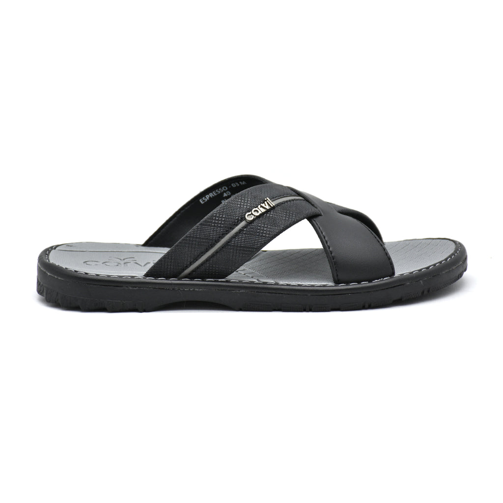 Carvil Sandal Pria ESPRESSO-03 M BLACK