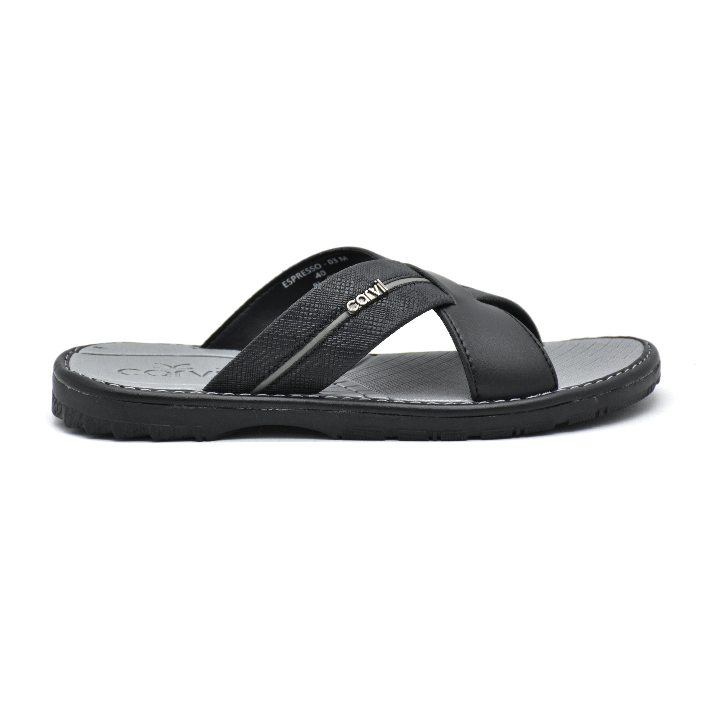 Carvil Sandal Pria ESPRESSO-03 M BLACK