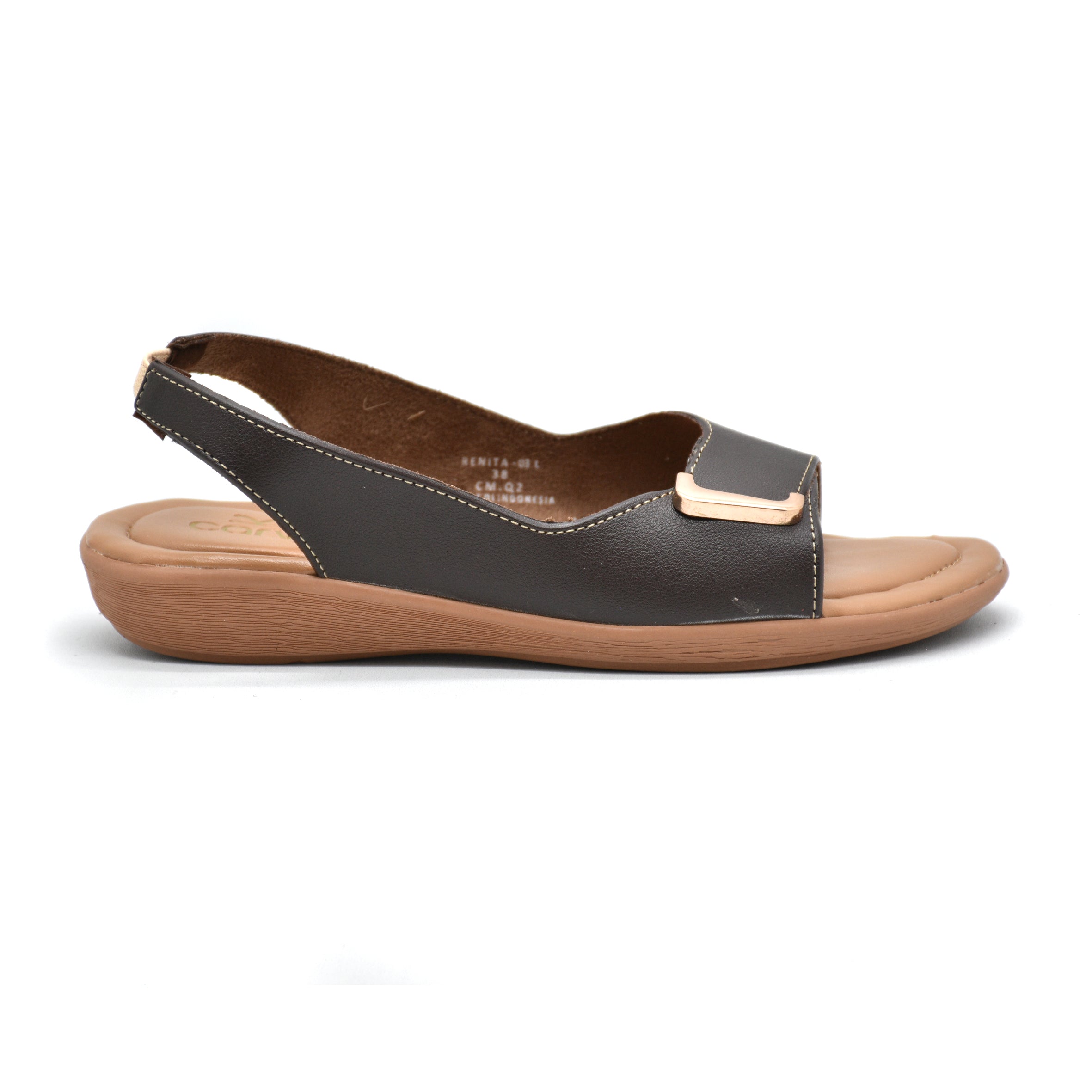 Carvil Sandal Wanita RENITA-03 L DARK BROWN