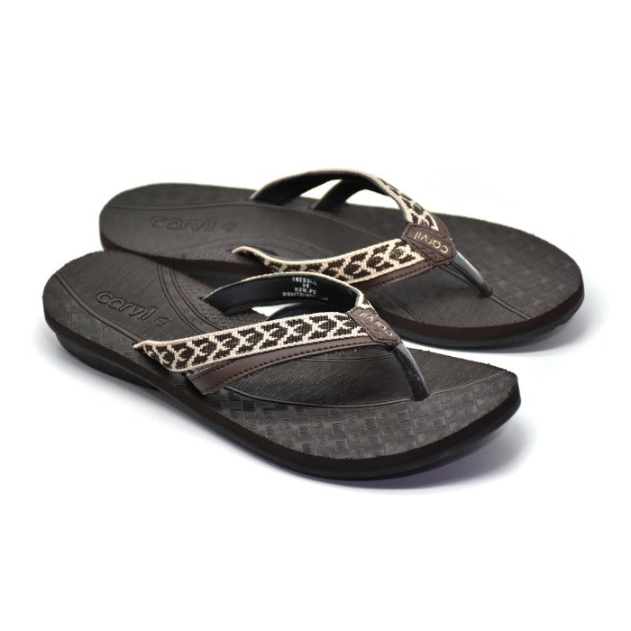Carvil Sandal Wanita TRESSA L BROWN/BEIGE