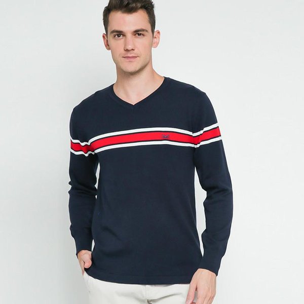 Carvil Kemeja Sweater Pria CIRO NAVY