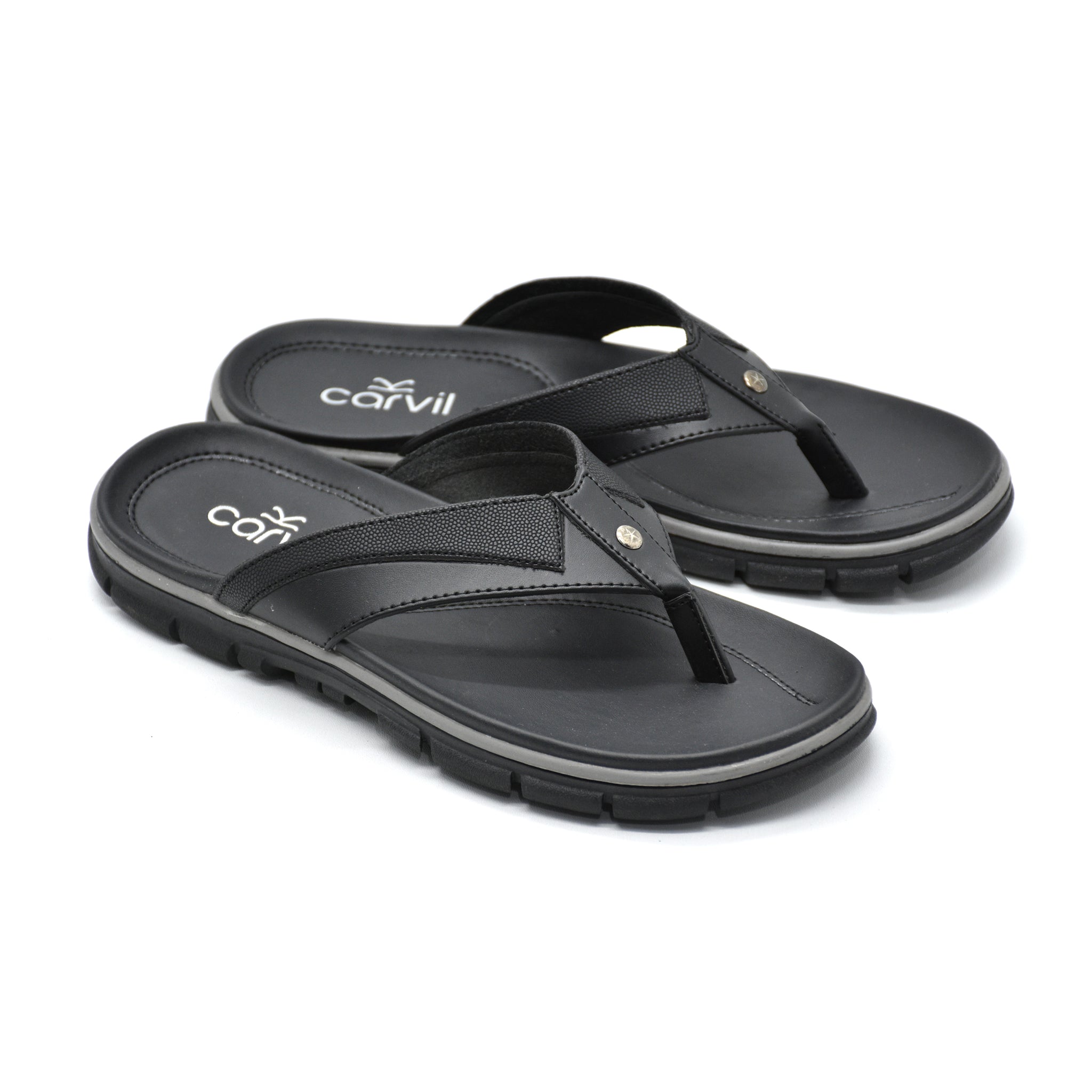 Carvil Sandal Pria LEWSON-01 M BLACK