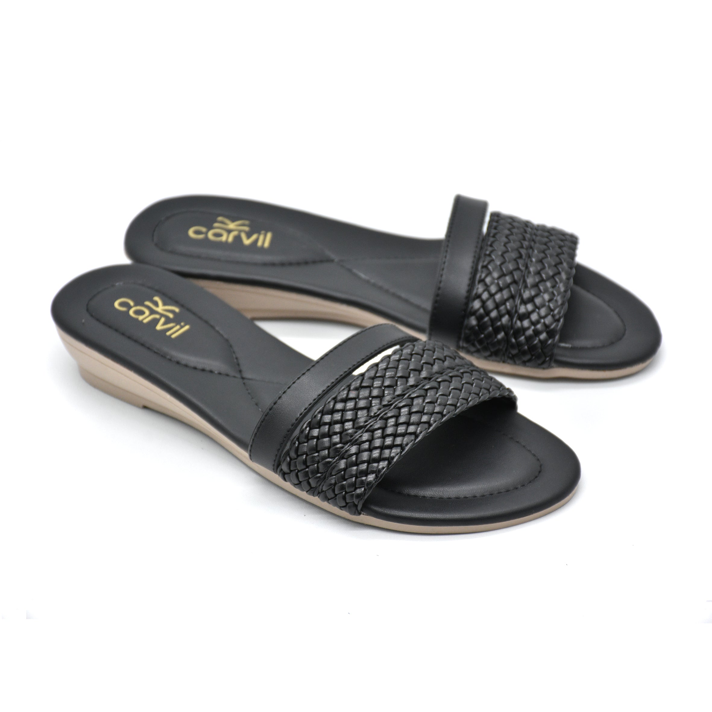 Carvil Sandal Wanita MAHALINI-03 L BLACK