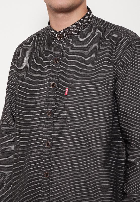 Carvil Baju Koko Man IRSYAD - BLACK