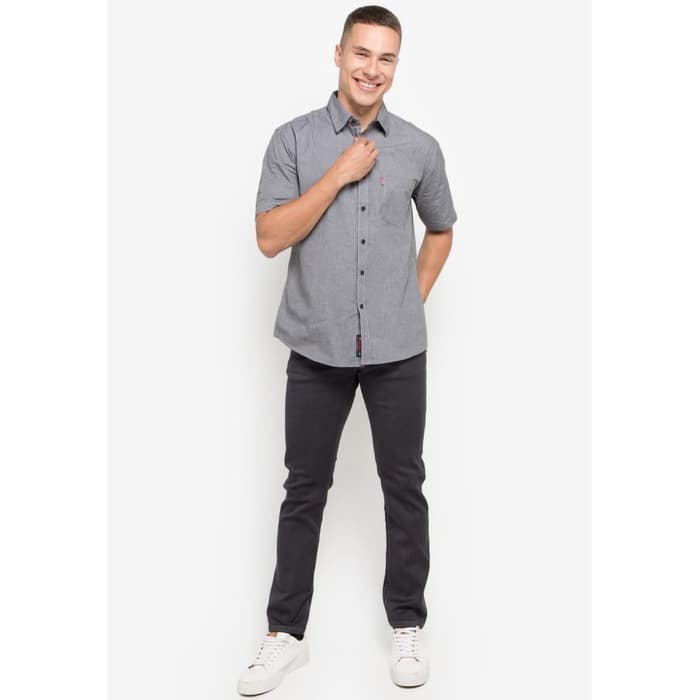 Carvil Kemeja Pria DENHAM-BLACK