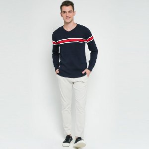 Carvil Kemeja Sweater Pria CIRO NAVY