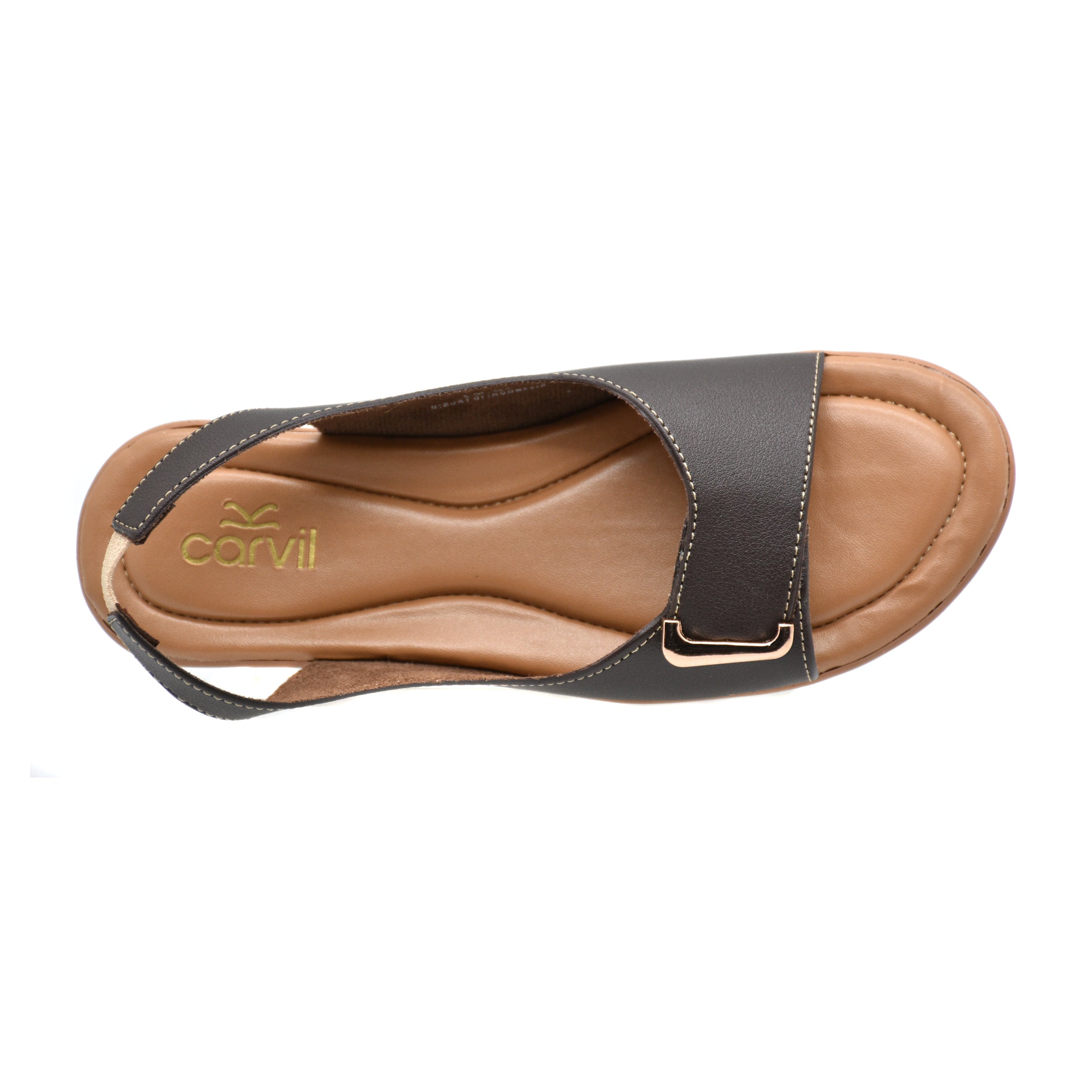 Carvil Sandal Wanita RENITA-03 L DARK BROWN
