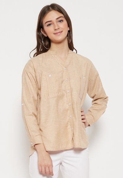 Carvil Kemeja Blouse Wanita JANIRA-YLW