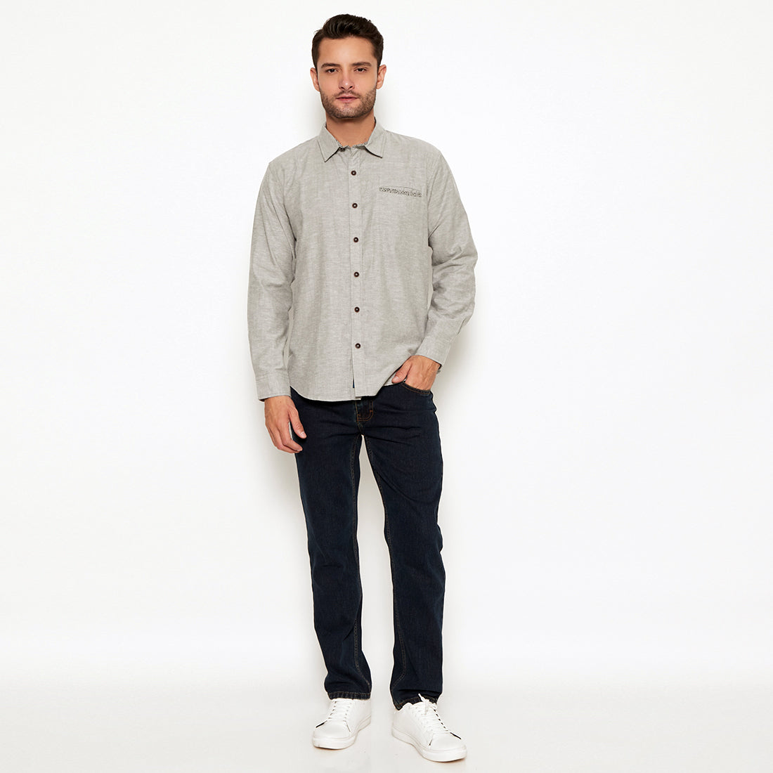 Carvil Kemeja Pria ALDAIR-GRY GREY