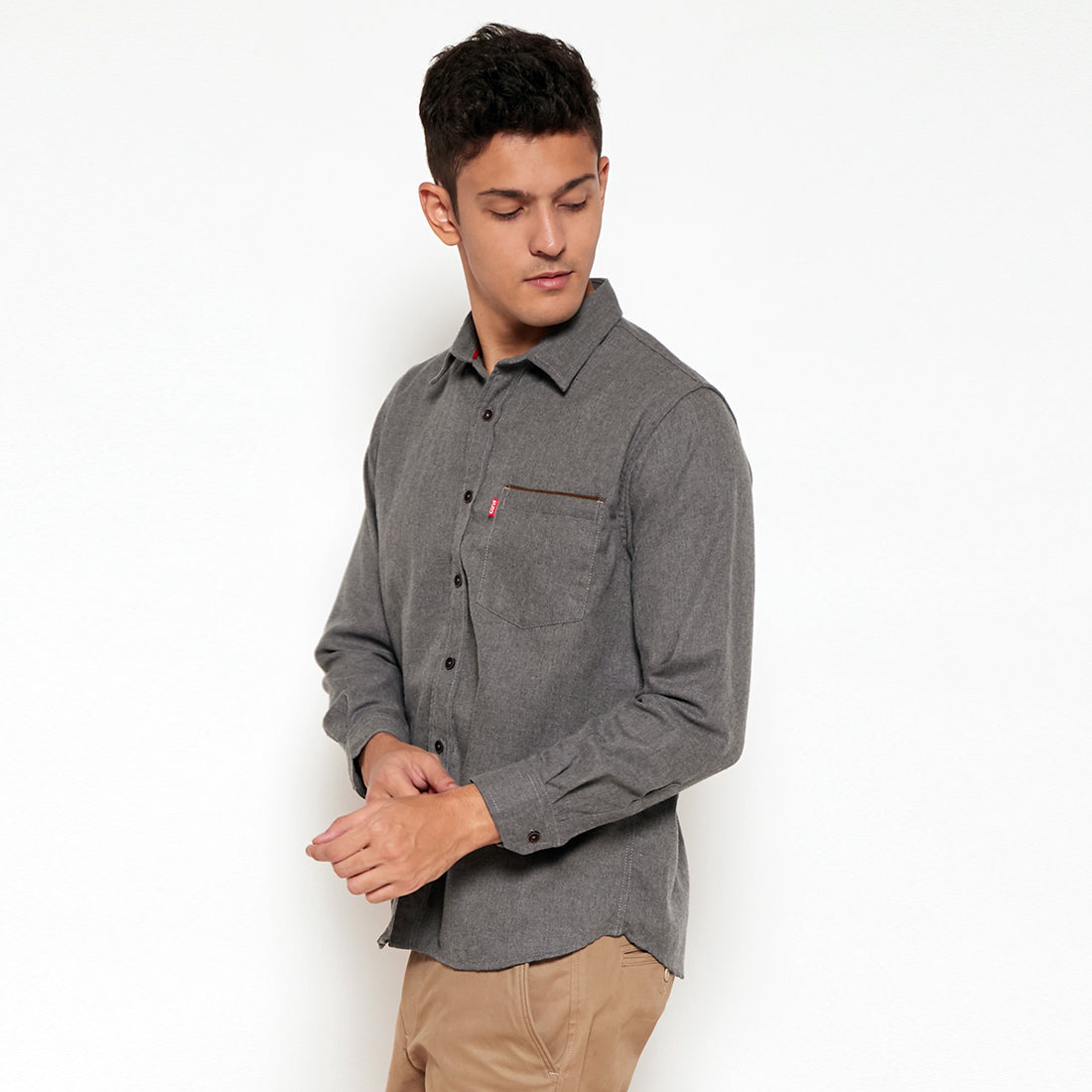 Carvil Kemeja Pria ARVIE-GRY GREY