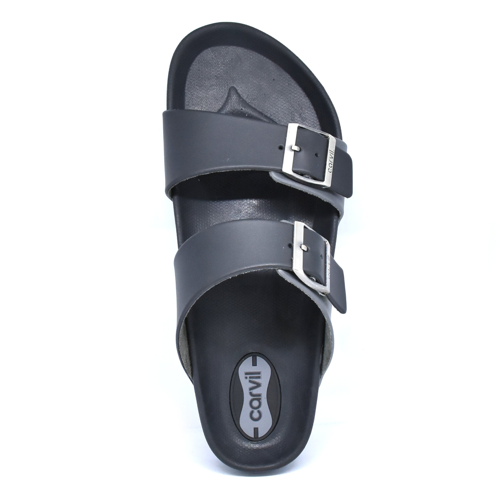 Carvil Sandal Footbed Pria BOSTON-02 M BLACK/GREY