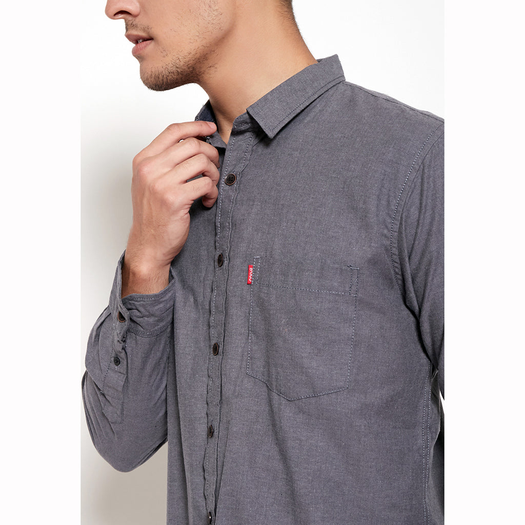 Carvil Kemeja Pria BRONSON-GRY GREY