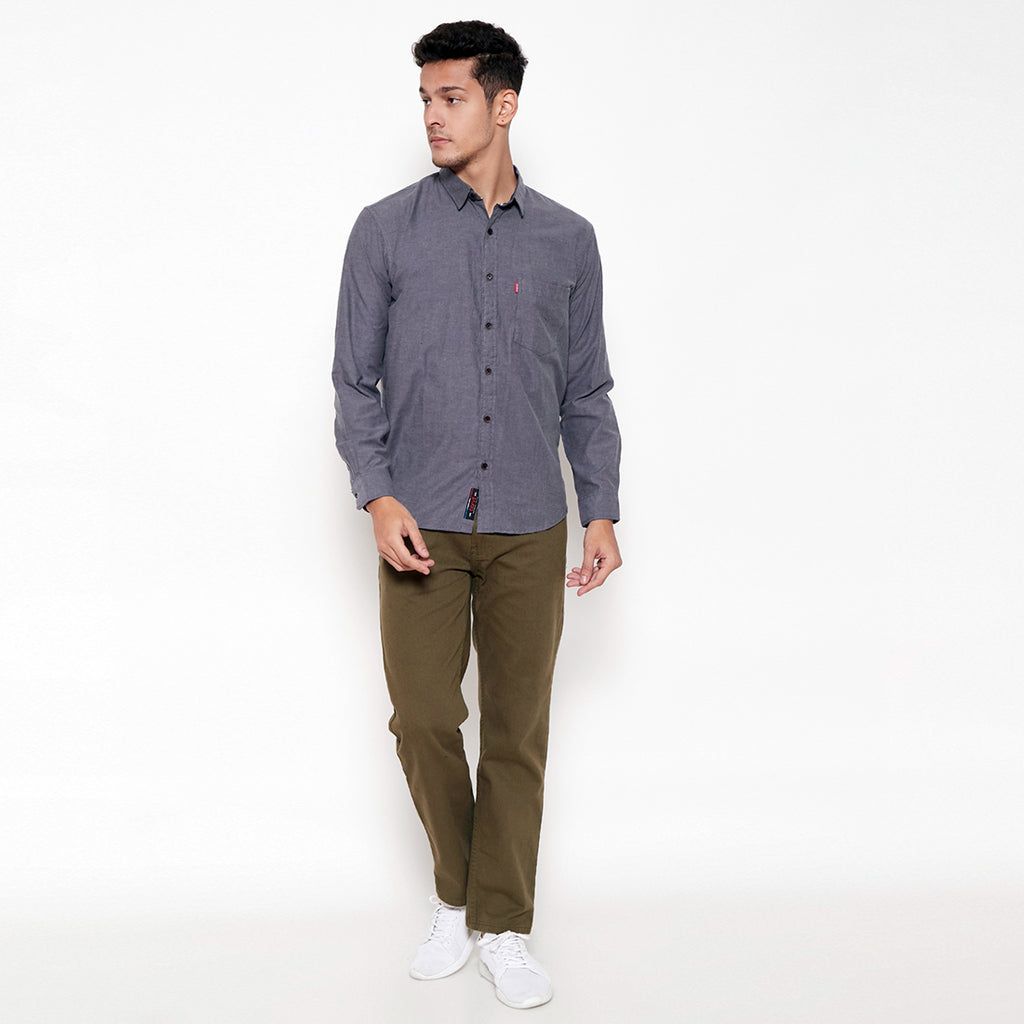 Carvil Kemeja Pria BRONSON-GRY GREY