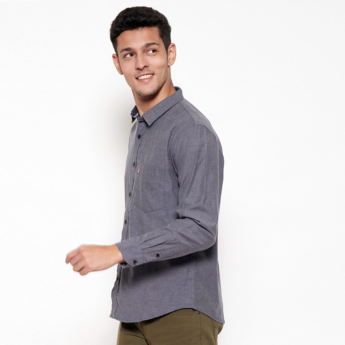 Carvil Kemeja Pria BRONSON-GRY GREY