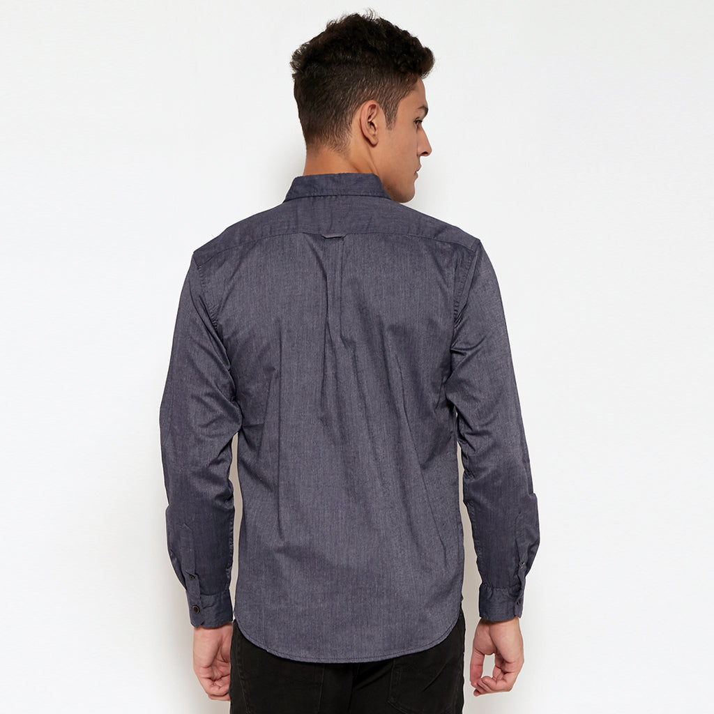 Carvil Kemeja Pria BRONSON-NVI NAVY