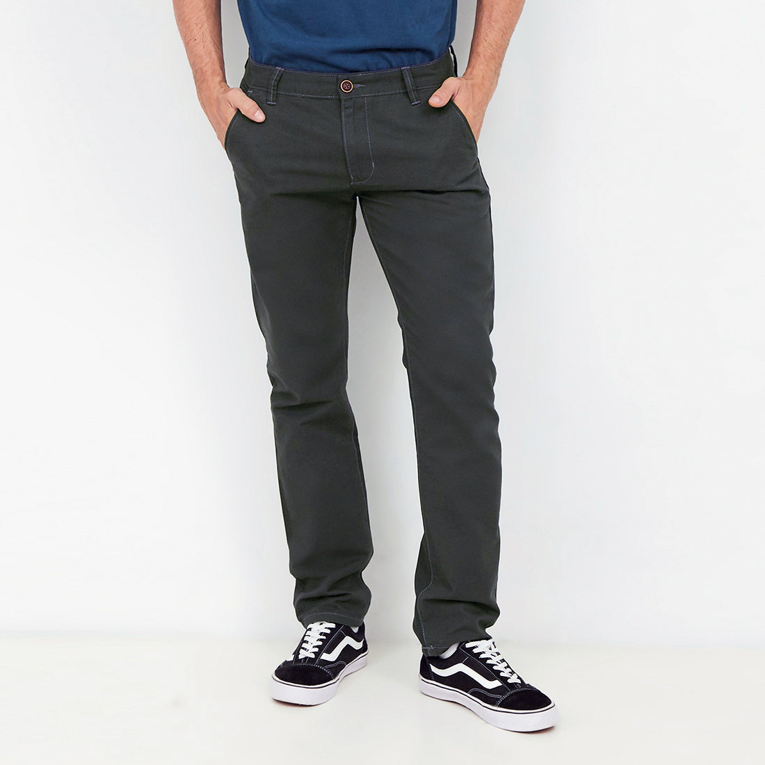 Carvil Chinos Pria DAMEO-GRY GREY