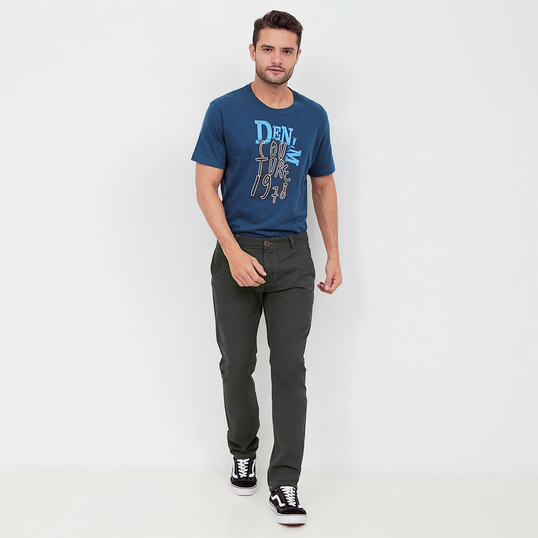 Carvil Chinos Pria DAMEO-GRY GREY