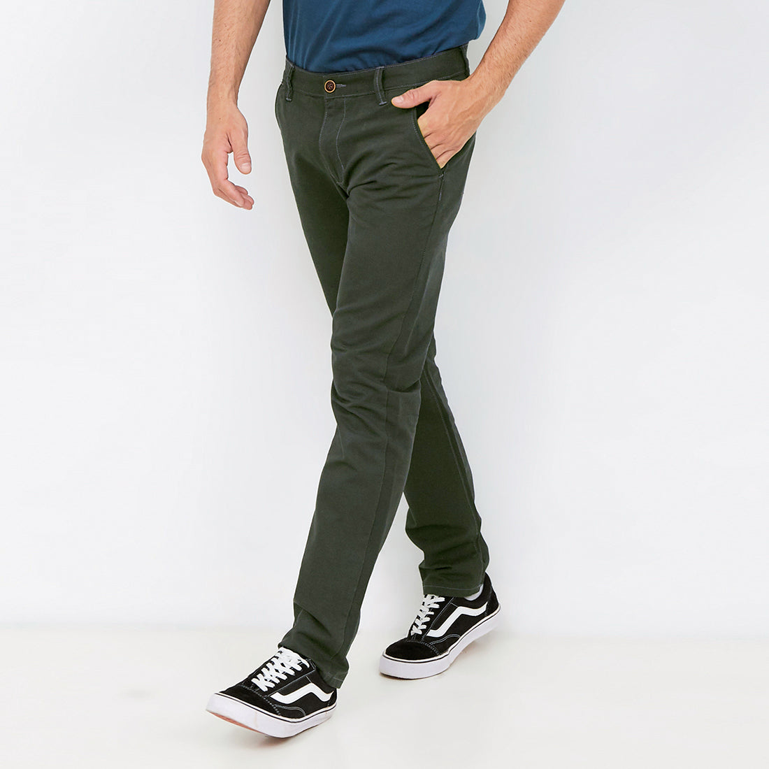 Carvil Chinos Pria DAMEO-GRY GREY