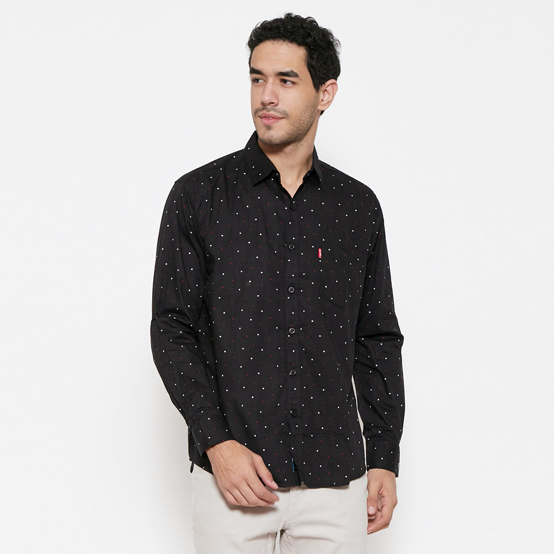 Carvil Kemeja Pria GARREN-BLK BLACK