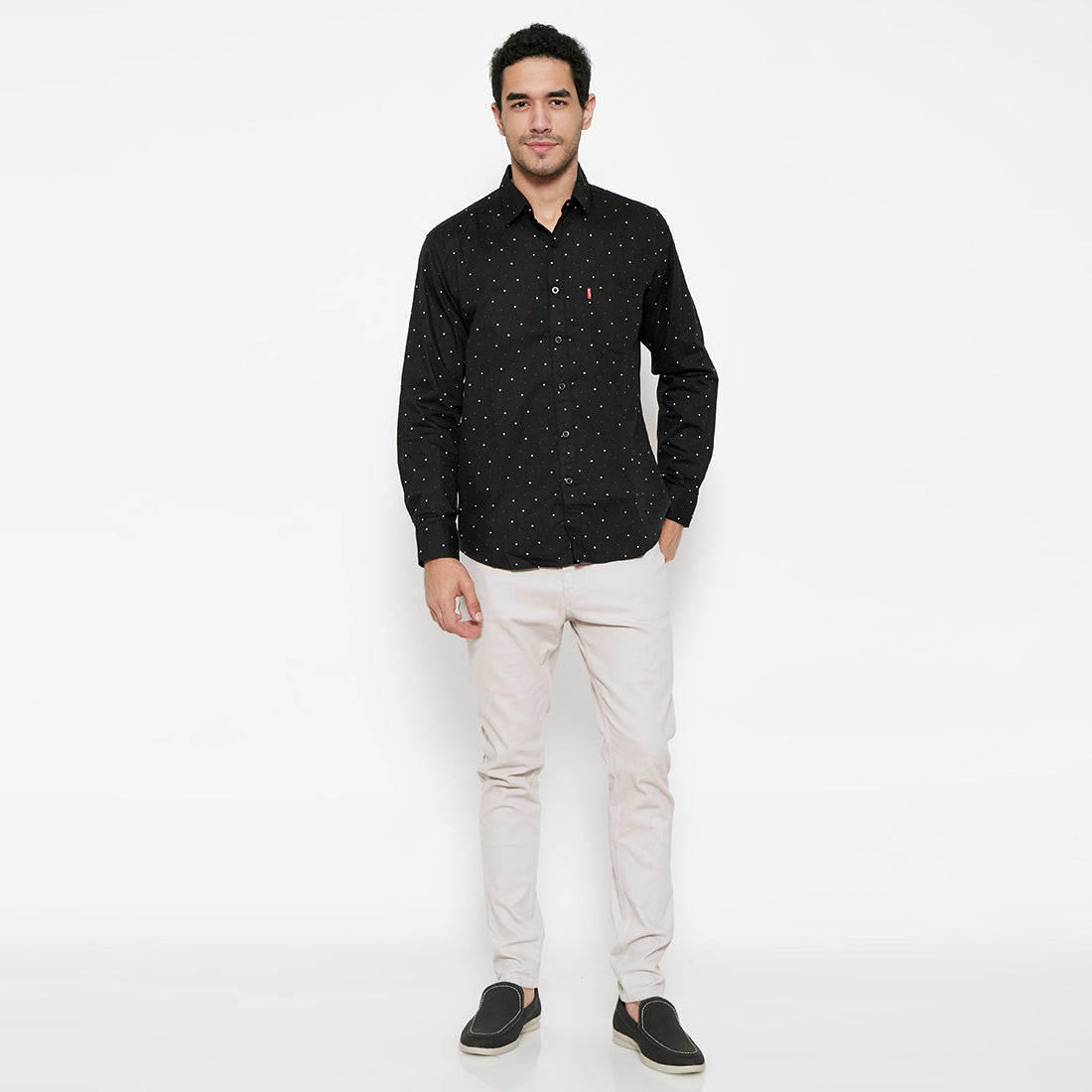 Carvil Kemeja Pria GARREN-BLK BLACK