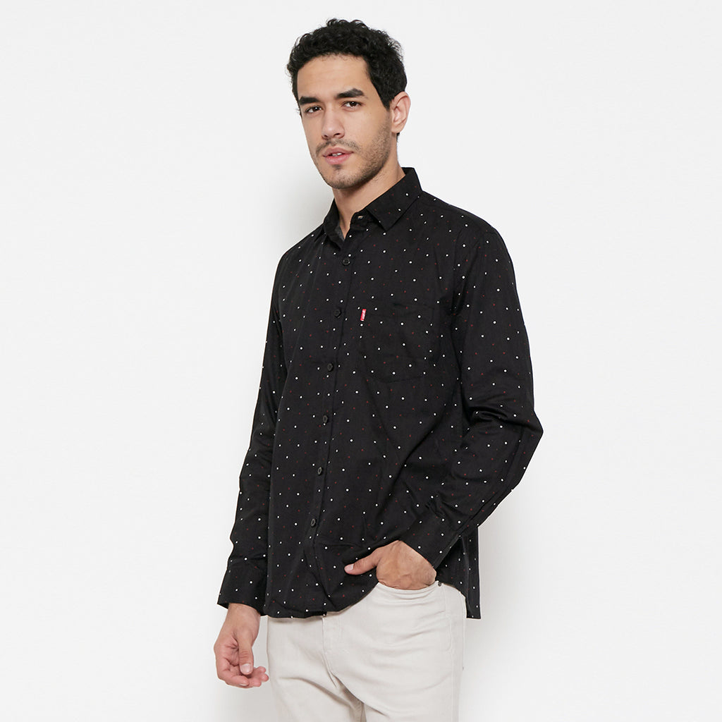 Carvil Kemeja Pria GARREN-BLK BLACK