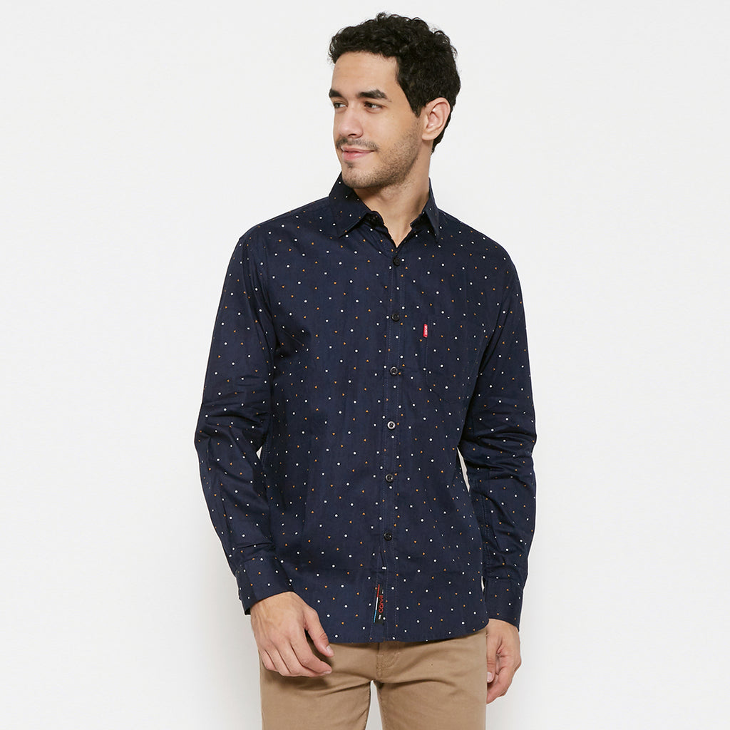 Carvil Kemeja Pria GARREN-NVI NAVY