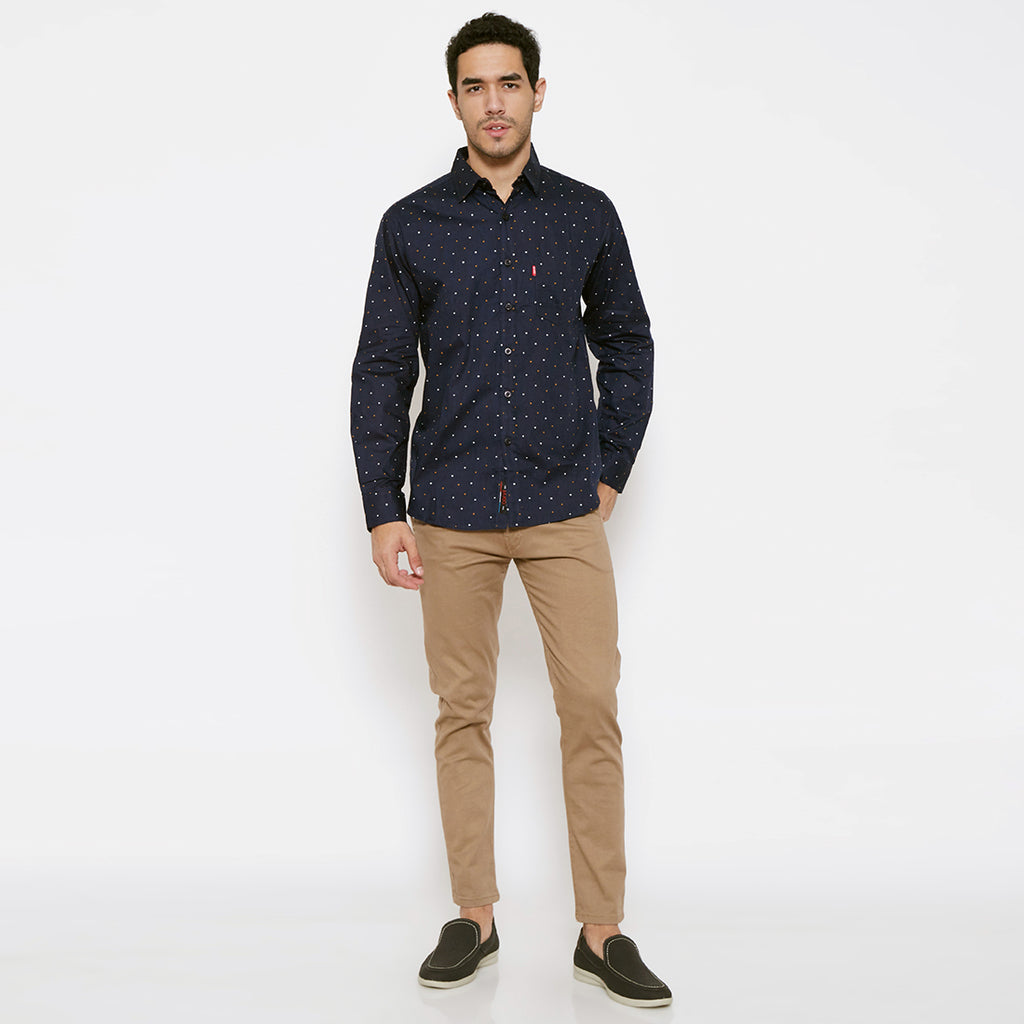 Carvil Kemeja Pria GARREN-NVI NAVY