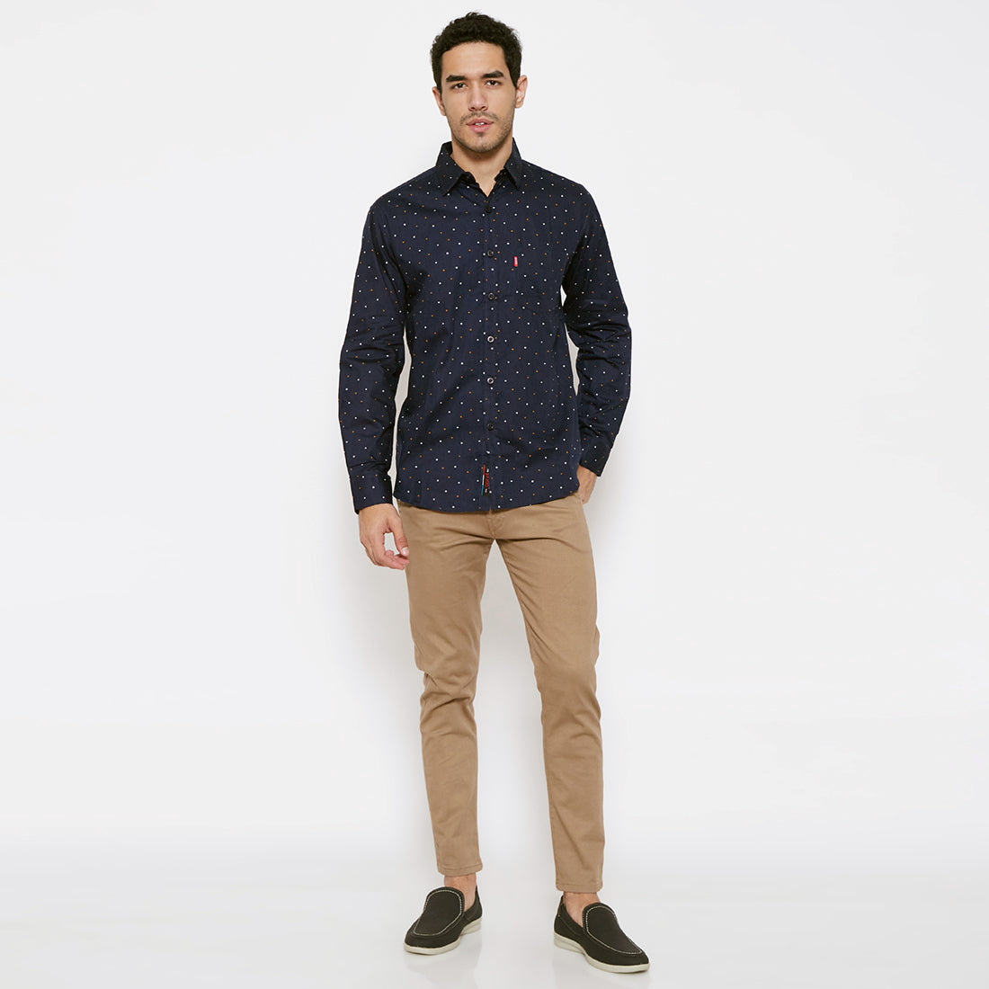 Carvil Kemeja Pria GARREN-NVI NAVY