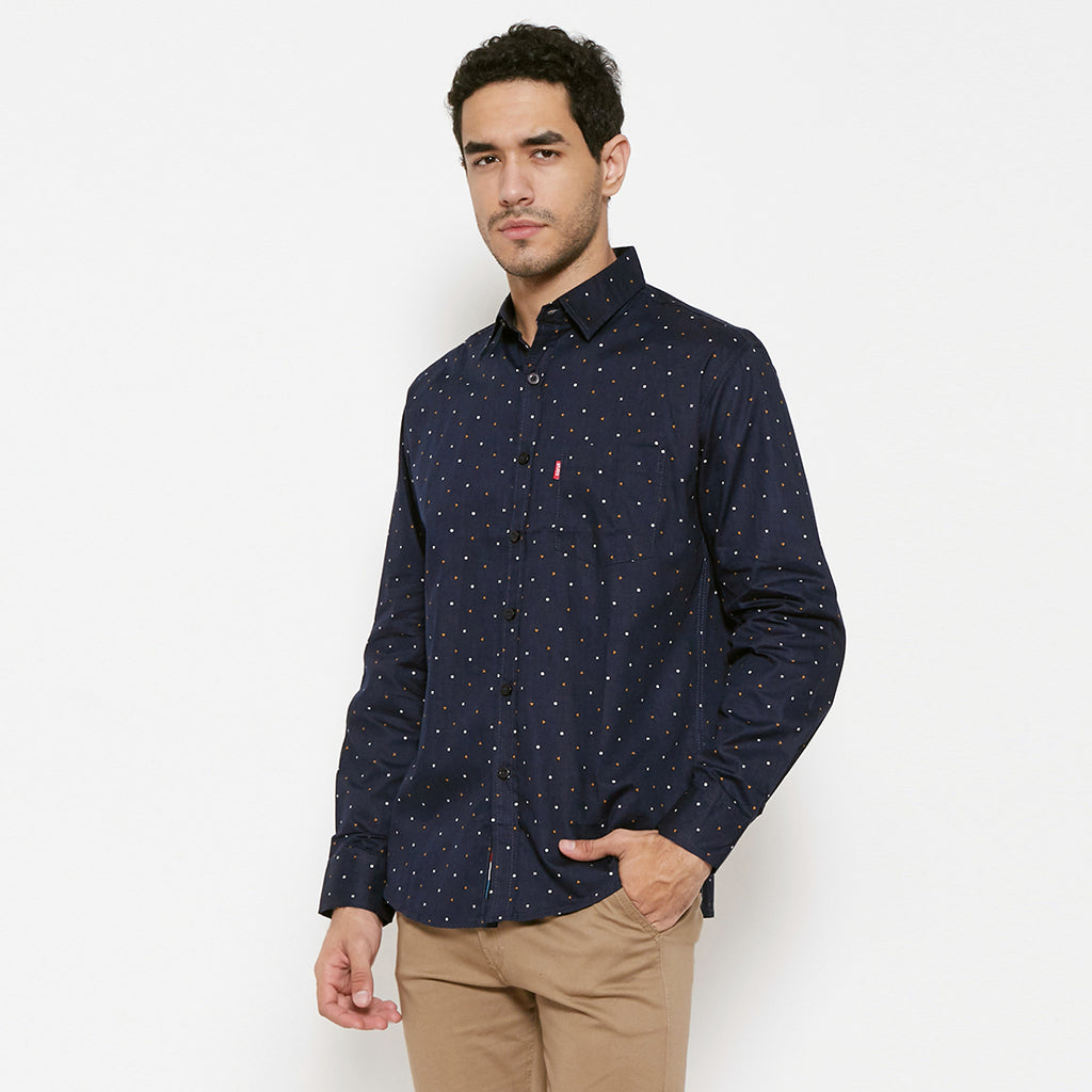 Carvil Kemeja Pria GARREN-NVI NAVY