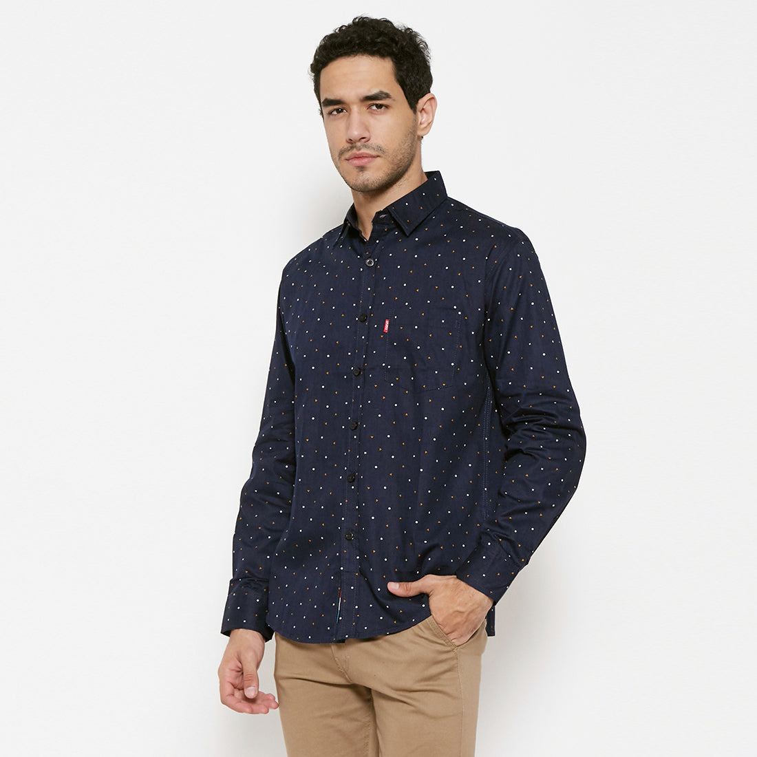 Carvil Kemeja Pria GARREN-NVI NAVY