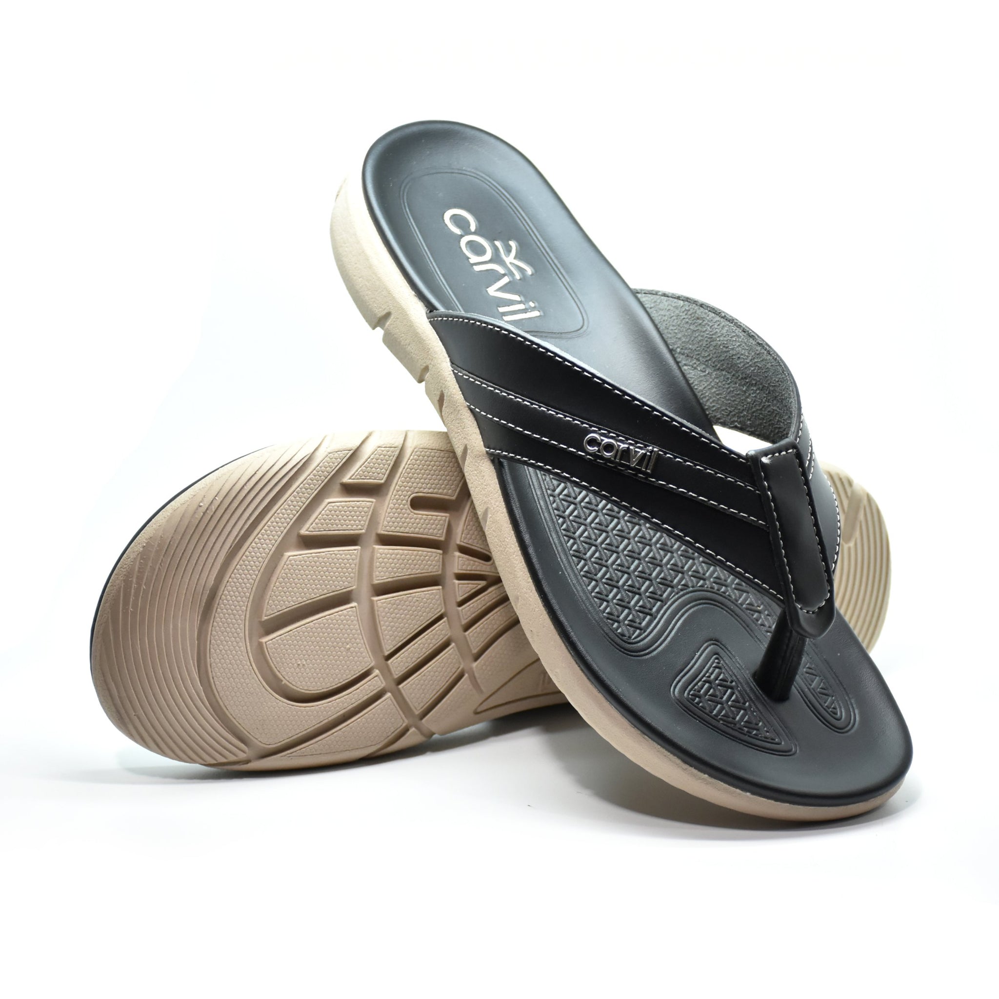 Carvil Sandal Casual Pria LUIS-01 M BLACK